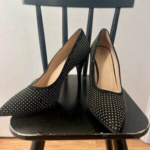 Blankens Black Suede Studded Heels – Size 9.5 (US)